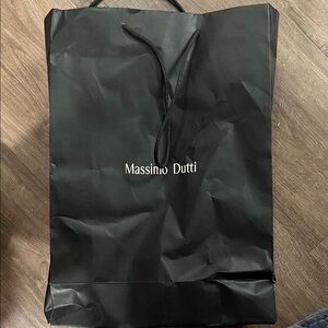 Massimo Dutti Elegant Black Men's Bag
